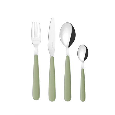 set 24 posate pop verde salvia